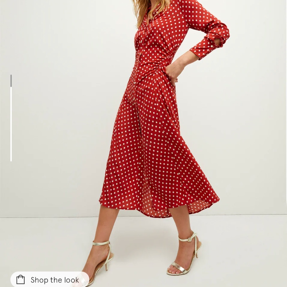 Veronica beard lex polka dot dress